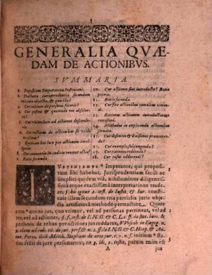 Tractatus Ratio-Regularis De Actionibus : Quo Nova Et Facillima Methodo, Difficilis Alioqvin, Forensivm Actionum materia, per casuum figurationes, definitiones ... explicatur