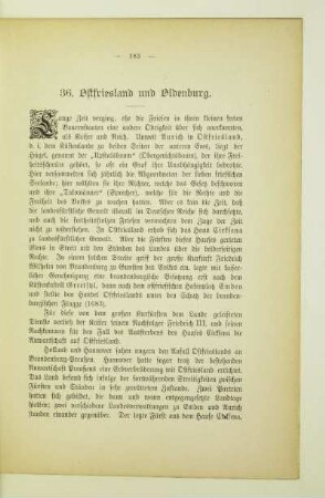 36. Ostfriesland und Oldenburg