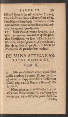 De Mina Attica Narratio Historica, Caput X.