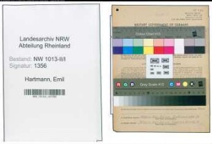 Entnazifizierung Emil Hartmann , geb. 25.02.1904 (Werkmeister)