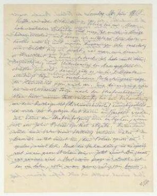 Brief von Raoul Hausman an Hannah Höch. Berlin