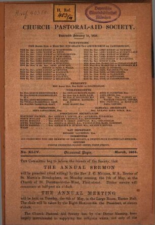 Occasional paper. 1855, Nr. 44