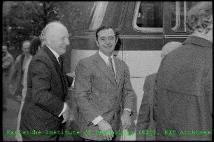 Besuch von Walter Scheel (Bundespräsident der Bundesrepublik Deutschland (BRD)) am Kernforschungszentrum Karlsruhe (KfK)