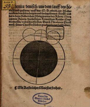 Practica deutsch aus dem lauff des himels vnd gestirns auff das M.D.XLVIIII. jar