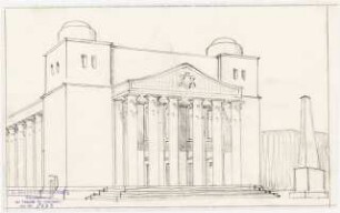 Synagoge: Perspektivische Ansicht