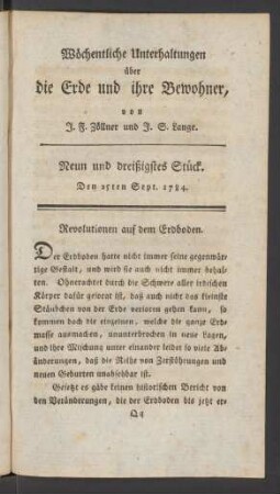 Neun und dreißigstes Stück