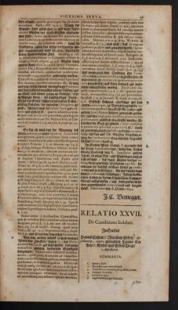 Relatio XXVII.
