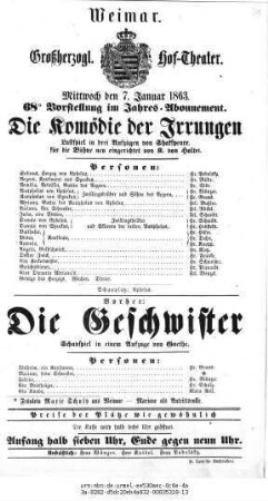 Die Komödie der Irrungen
