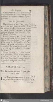 Chapitre V. Des Fermentations qui se font sur la Terre