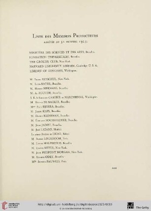 Liste des membres protecteurs
