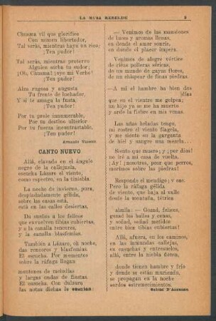 Canto nuevo