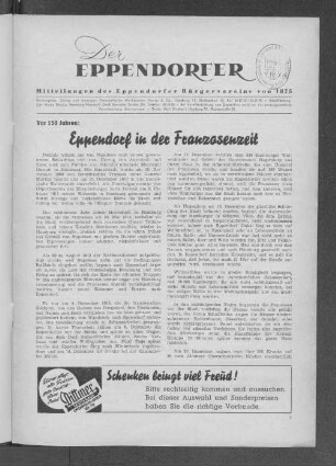 Eppendorf in der Franzosenzeit