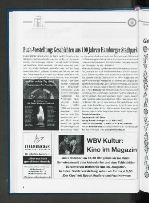 Buch-Vorstellung: Geschichten aus 100 Jahren Hamburger Stadtpark