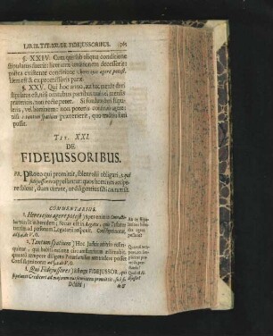 Tit. XXI. De Fideiussoribus.