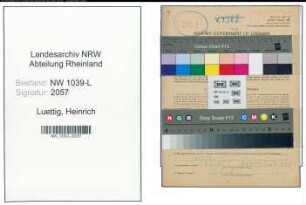 Entnazifizierung Heinrich Luettig , geb. 24.09.1887 (Tierarzt)