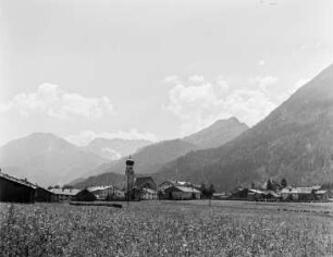 Ortsansicht : Österreich, Heiterwang. Ortsansicht mit Pfarrkirche