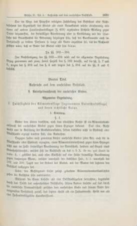 Vierter Titel. Ansprüche aus dem unehelichen Beischlafe