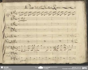 Einlage Duetto (Giovanni Marco Rutini): "Io mio cor ripien d'affetto"