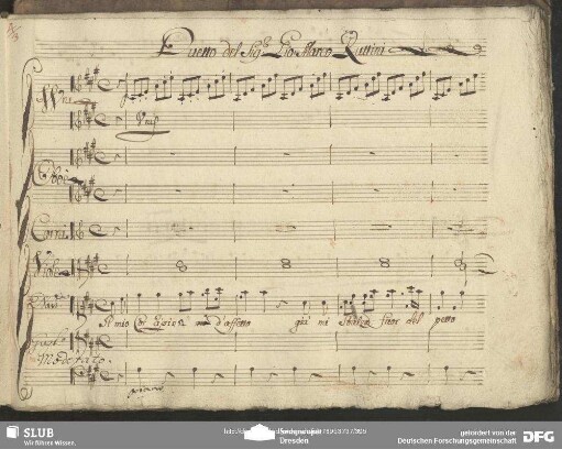 Einlage Duetto (Giovanni Marco Rutini): "Io mio cor ripien d'affetto"