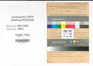 Entnazifizierung Paul Tigges , geb. 28.04.1916 (Ingenieur)
