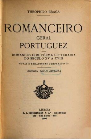 Romanceiro geral portuguez, 3