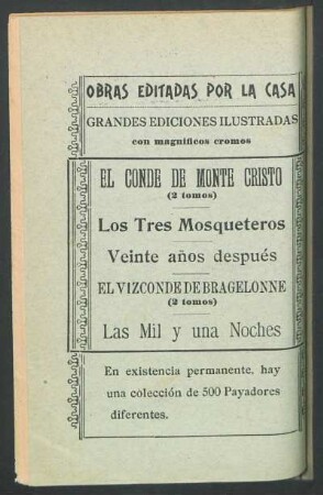 Obras editadas por la casa