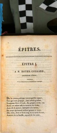 Epitres et élégies