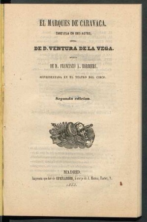 El marqués de Caravaca : zarzuela en dos actos