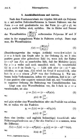 8. Anschlußfunktionen und -kurven