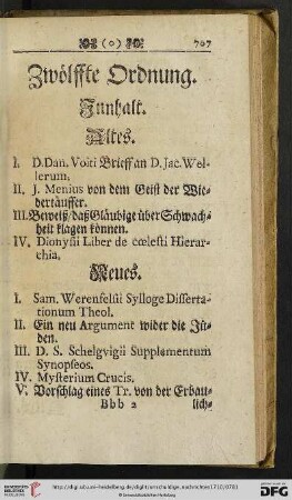 Zwoelffte Ordnung