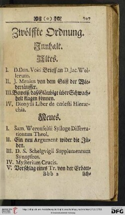 Zwoelffte Ordnung