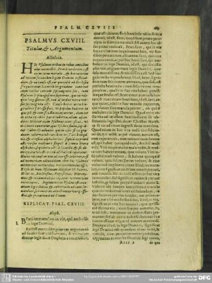Psalmus CXVIII