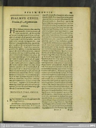 Psalmus CXVIII