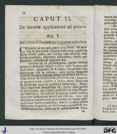 Caput II. De theoriae applicatione ad praxin.