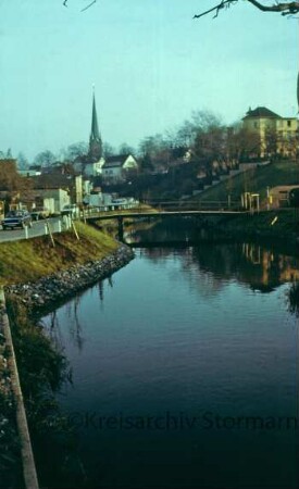 Stadtarm mit Blick auf Peter-Paul-Kirche von Westen