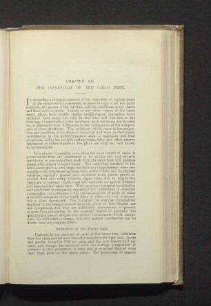 Chapter XII. The chemistry of the cacao tree.