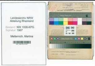 Entnazifizierung Martina Metternich , geb. 07.01.1889 ()