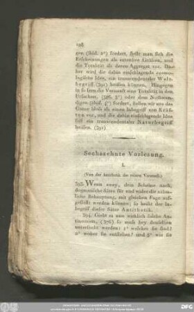 Sechszehnte Vorlesung.