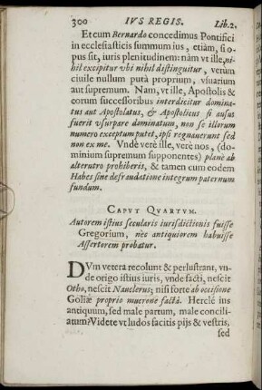 Caput Quartum; Caput Quintum.