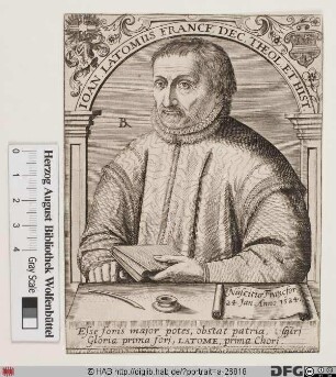 Bildnis Johannes Latomus (eig. Steinmetz)