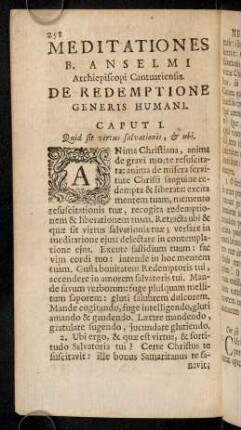 258-270, Meditationes B. Anselmi Archiepiscopi ...