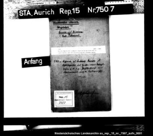 Die Beschwerde des Landwirts Hinrich Arians Hinrichs in Sophiengroden über die Unterhaltung des Pfahldeichwegs