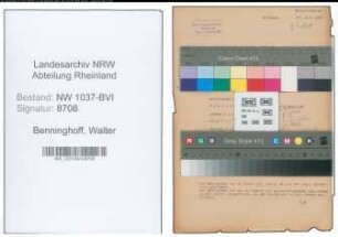 Entnazifizierung Walter Benninghoff , geb. 13.07.1911 (Angestellter)