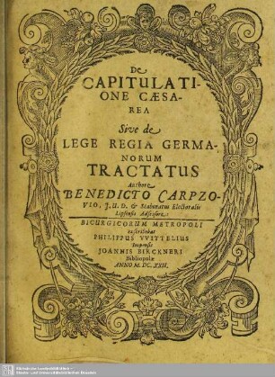 De Capitulatione Caesarea Sive de Lege Regia Germanorum Tractatus