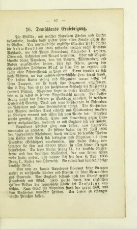 20. Deutschlands Erniedrigung