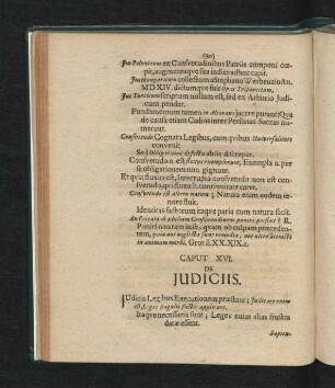 Caput XVI. De Iudiciis.