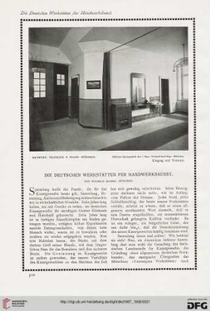 Die deutschen Werkstätten für Handwerkskunst