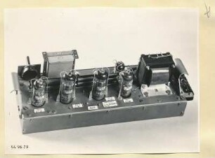 Spektrometer 3-12cm, Ablenkteil Typ S.-Nr.96.720001.1, Draufsicht, Foto 1954