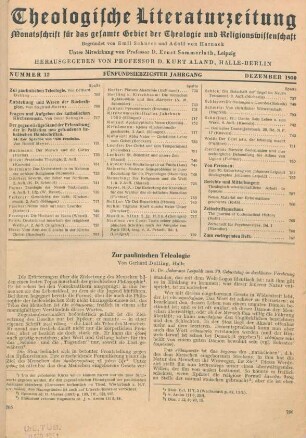 705-710 Zur paulinischen Theologie