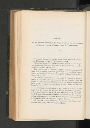 Les peuples autochtones des Guyanes (M. Guffray)